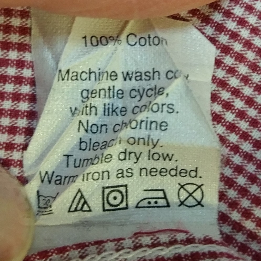 J. Crew Red Checked Button-Down, Size Large - image 8